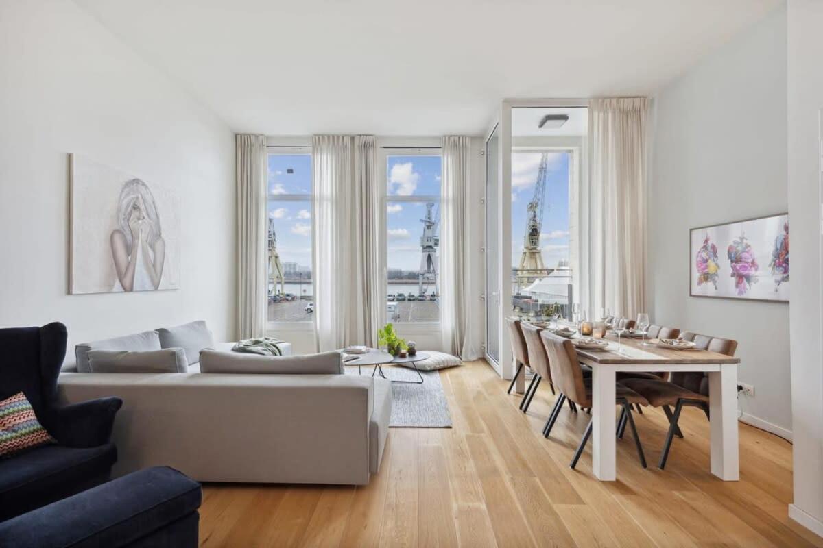 Bright Waterfront Apartment Антверпен Экстерьер фото