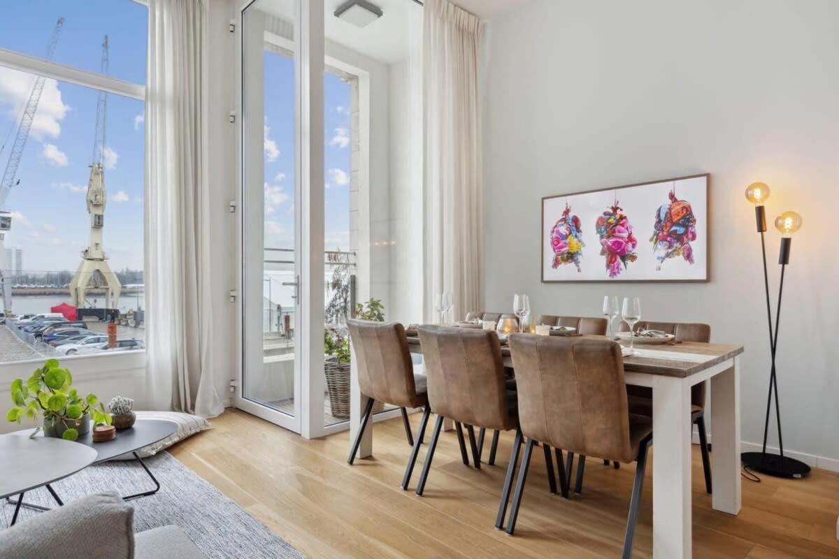 Bright Waterfront Apartment Антверпен Экстерьер фото